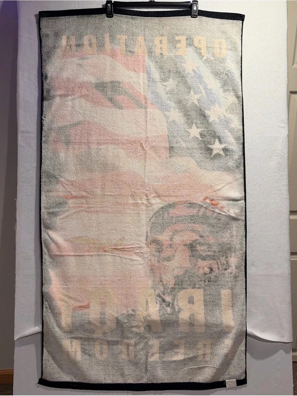 Operation Iraqi Freedom Beach Towel Vintage US Military Fighter Pilot
